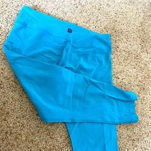 Zobha Turquoise Crop Leggings
